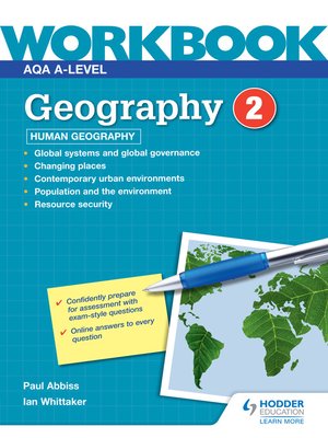 cover image of AQA A-level Geography Workbook 2